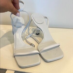 Balenciaga Stylish White Strappy Sandals
